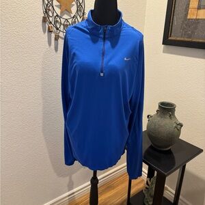 Nike Blue Quarter-Zip Pullover Sweatshirt